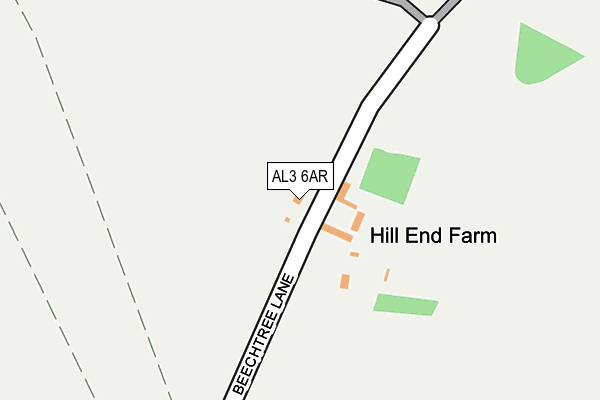 AL3 6AR map - OS OpenMap – Local (Ordnance Survey) AL3 6AR map - OS OpenMap – Local (Ordnance Survey)