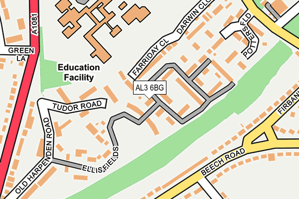 AL3 6BG map - OS OpenMap – Local (Ordnance Survey) AL3 6BG map - OS OpenMap – Local (Ordnance Survey)