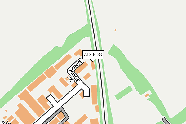 AL3 6DG map - OS OpenMap – Local (Ordnance Survey) AL3 6DG map - OS OpenMap – Local (Ordnance Survey)
