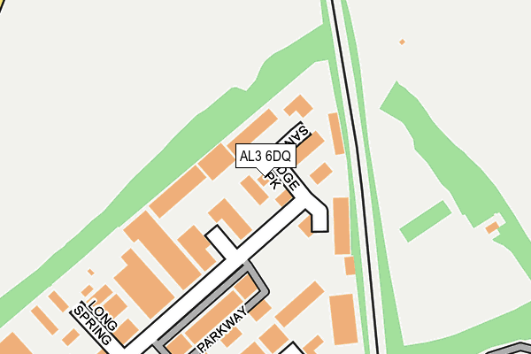 AL3 6DQ map - OS OpenMap – Local (Ordnance Survey) AL3 6DQ map - OS OpenMap – Local (Ordnance Survey)