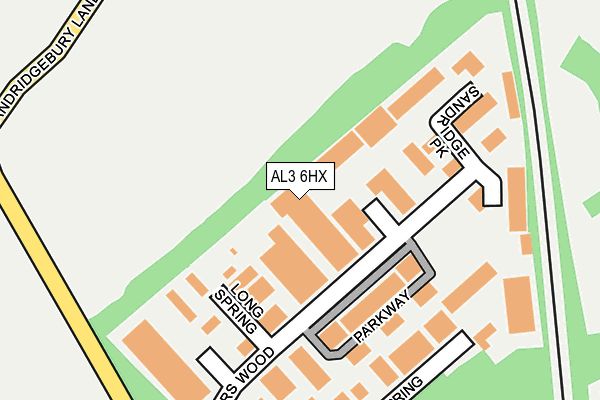 AL3 6HX map - OS OpenMap – Local (Ordnance Survey) AL3 6HX map - OS OpenMap – Local (Ordnance Survey)