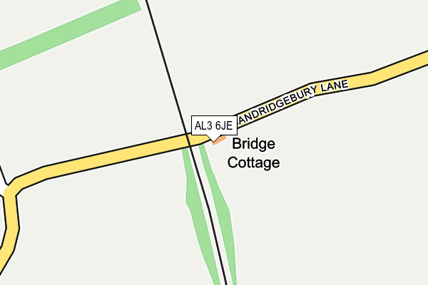 AL3 6JE map - OS OpenMap – Local (Ordnance Survey) AL3 6JE map - OS OpenMap – Local (Ordnance Survey)