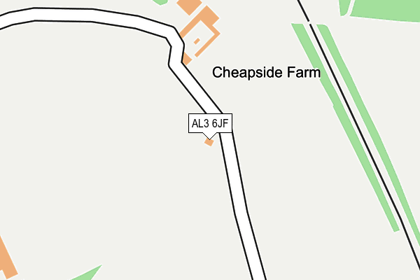 AL3 6JF map - OS OpenMap – Local (Ordnance Survey) AL3 6JF map - OS OpenMap – Local (Ordnance Survey)