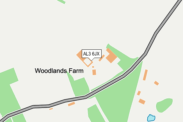 AL3 6JX map - OS OpenMap – Local (Ordnance Survey) AL3 6JX map - OS OpenMap – Local (Ordnance Survey)