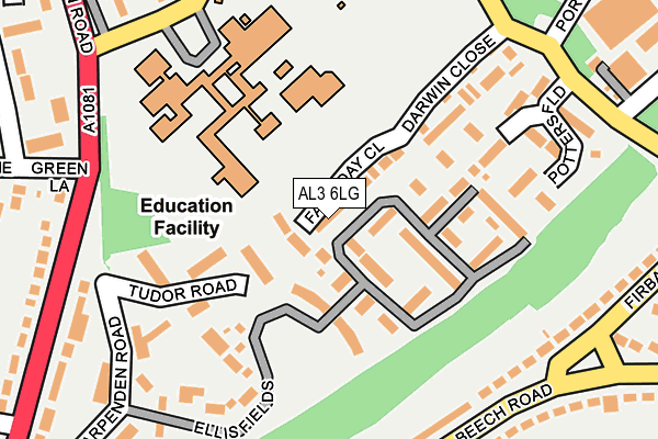 AL3 6LG map - OS OpenMap – Local (Ordnance Survey) AL3 6LG map - OS OpenMap – Local (Ordnance Survey)