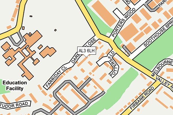 AL3 6LH map - OS OpenMap – Local (Ordnance Survey) AL3 6LH map - OS OpenMap – Local (Ordnance Survey)