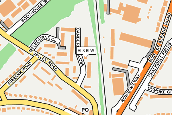 AL3 6LW map - OS OpenMap – Local (Ordnance Survey) AL3 6LW map - OS OpenMap – Local (Ordnance Survey)