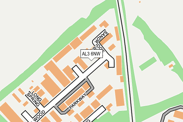 AL3 6NW map - OS OpenMap – Local (Ordnance Survey) AL3 6NW map - OS OpenMap – Local (Ordnance Survey)