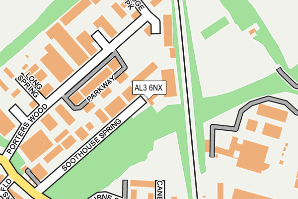 AL3 6NX map - OS OpenMap – Local (Ordnance Survey) AL3 6NX map - OS OpenMap – Local (Ordnance Survey)