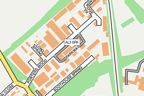 AL3 6PA map - OS OpenMap – Local (Ordnance Survey) AL3 6PA map - OS OpenMap – Local (Ordnance Survey)