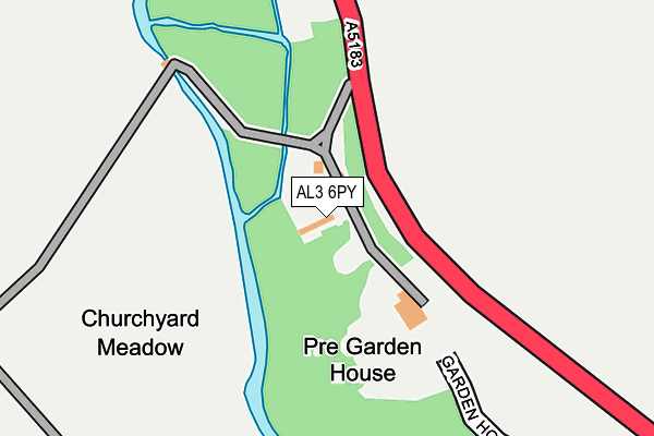 AL3 6PY map - OS OpenMap – Local (Ordnance Survey) AL3 6PY map - OS OpenMap – Local (Ordnance Survey)