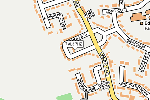 AL3 7HZ map - OS OpenMap – Local (Ordnance Survey) AL3 7HZ map - OS OpenMap – Local (Ordnance Survey)