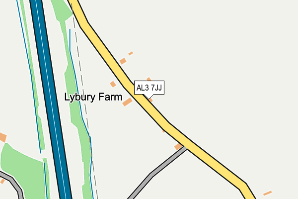 AL3 7JJ map - OS OpenMap – Local (Ordnance Survey) AL3 7JJ map - OS OpenMap – Local (Ordnance Survey)