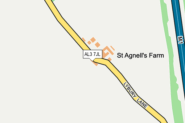 AL3 7JL map - OS OpenMap – Local (Ordnance Survey) AL3 7JL map - OS OpenMap – Local (Ordnance Survey)