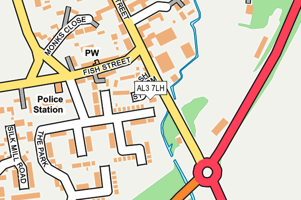 AL3 7LH map - OS OpenMap – Local (Ordnance Survey) AL3 7LH map - OS OpenMap – Local (Ordnance Survey)