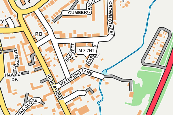 AL3 7NT map - OS OpenMap – Local (Ordnance Survey) AL3 7NT map - OS OpenMap – Local (Ordnance Survey)