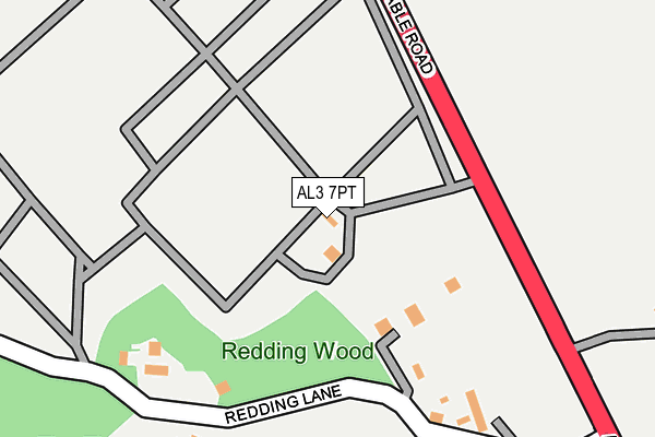 AL3 7PT map - OS OpenMap – Local (Ordnance Survey) AL3 7PT map - OS OpenMap – Local (Ordnance Survey)