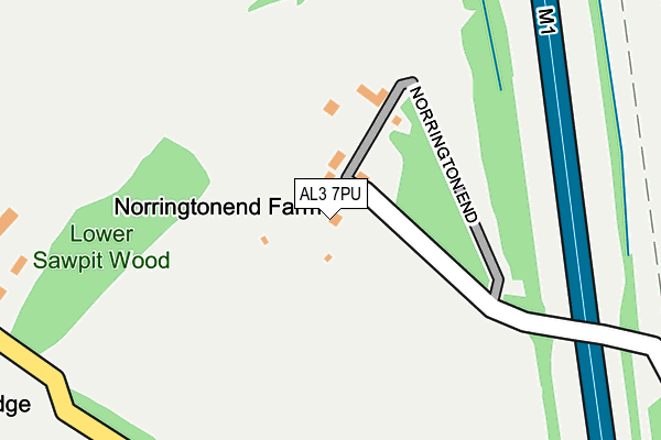 AL3 7PU map - OS OpenMap – Local (Ordnance Survey) AL3 7PU map - OS OpenMap – Local (Ordnance Survey)