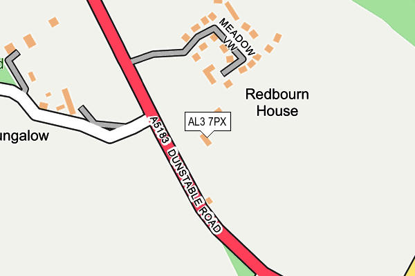 AL3 7PX map - OS OpenMap – Local (Ordnance Survey) AL3 7PX map - OS OpenMap – Local (Ordnance Survey)