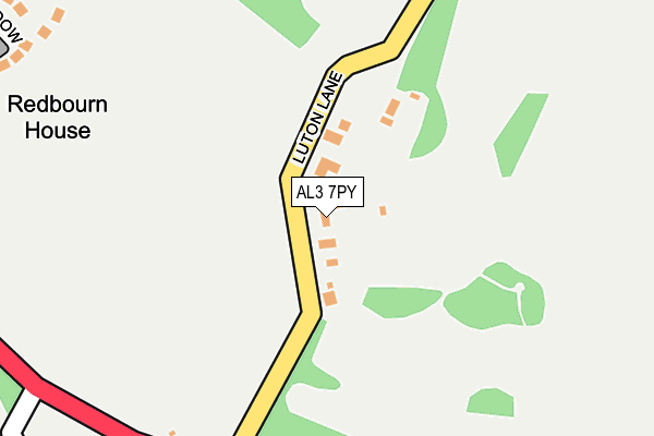 AL3 7PY map - OS OpenMap – Local (Ordnance Survey) AL3 7PY map - OS OpenMap – Local (Ordnance Survey)