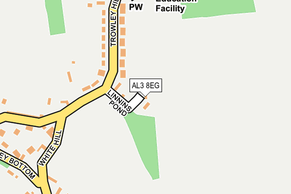 AL3 8EG map - OS OpenMap – Local (Ordnance Survey) AL3 8EG map - OS OpenMap – Local (Ordnance Survey)