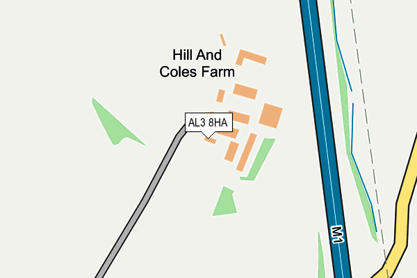 AL3 8HA map - OS OpenMap – Local (Ordnance Survey)