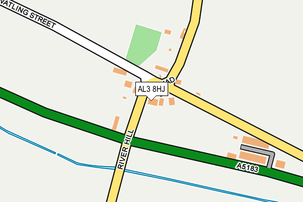 AL3 8HJ map - OS OpenMap – Local (Ordnance Survey) AL3 8HJ map - OS OpenMap – Local (Ordnance Survey)