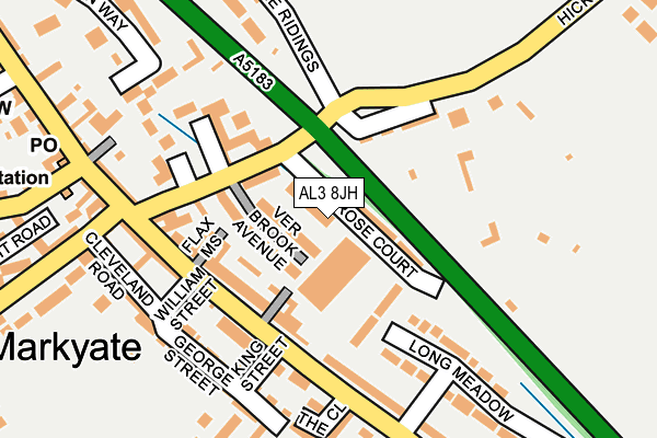 AL3 8JH map - OS OpenMap – Local (Ordnance Survey) AL3 8JH map - OS OpenMap – Local (Ordnance Survey)