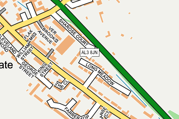 AL3 8JN map - OS OpenMap – Local (Ordnance Survey) AL3 8JN map - OS OpenMap – Local (Ordnance Survey)