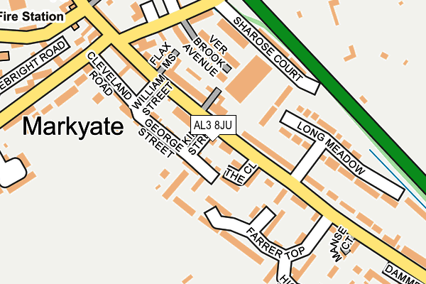 AL3 8JU map - OS OpenMap – Local (Ordnance Survey) AL3 8JU map - OS OpenMap – Local (Ordnance Survey)