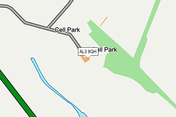AL3 8QH map - OS OpenMap – Local (Ordnance Survey) AL3 8QH map - OS OpenMap – Local (Ordnance Survey)