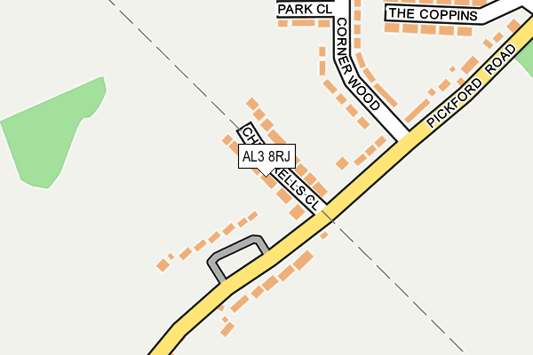 AL3 8RJ map - OS OpenMap – Local (Ordnance Survey) AL3 8RJ map - OS OpenMap – Local (Ordnance Survey)