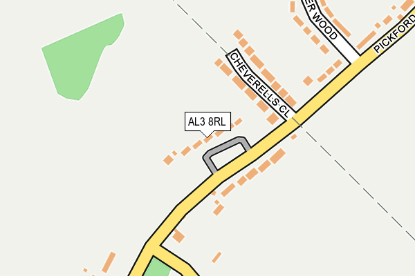 AL3 8RL map - OS OpenMap – Local (Ordnance Survey) AL3 8RL map - OS OpenMap – Local (Ordnance Survey)