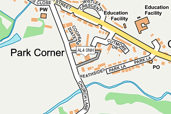 AL4 0NH map - OS OpenMap – Local (Ordnance Survey) AL4 0NH map - OS OpenMap – Local (Ordnance Survey)