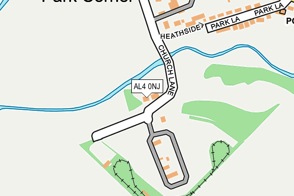 AL4 0NJ map - OS OpenMap – Local (Ordnance Survey) AL4 0NJ map - OS OpenMap – Local (Ordnance Survey)