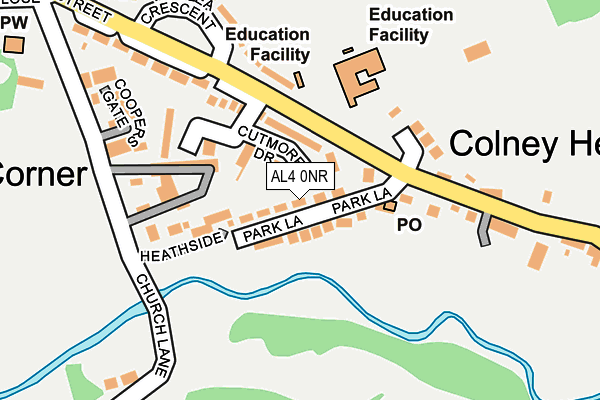 AL4 0NR map - OS OpenMap – Local (Ordnance Survey) AL4 0NR map - OS OpenMap – Local (Ordnance Survey)