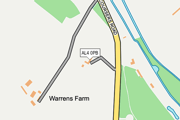 AL4 0PB map - OS OpenMap – Local (Ordnance Survey) AL4 0PB map - OS OpenMap – Local (Ordnance Survey)