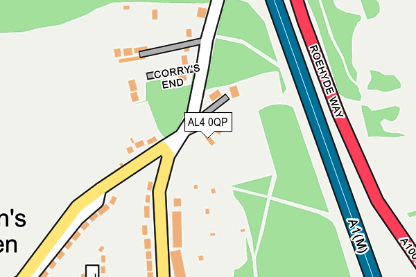 AL4 0QP map - OS OpenMap – Local (Ordnance Survey)