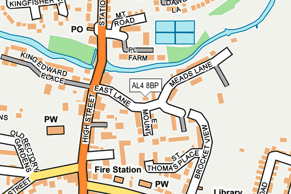AL4 8BP map - OS OpenMap – Local (Ordnance Survey) AL4 8BP map - OS OpenMap – Local (Ordnance Survey)