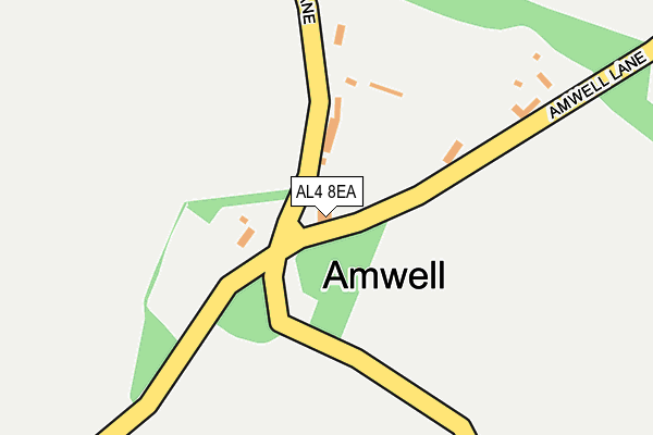 AL4 8EA map - OS OpenMap – Local (Ordnance Survey) AL4 8EA map - OS OpenMap – Local (Ordnance Survey)