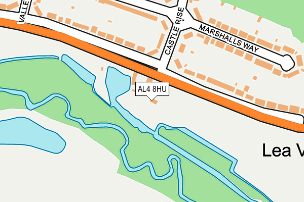 AL4 8HU map - OS OpenMap – Local (Ordnance Survey) AL4 8HU map - OS OpenMap – Local (Ordnance Survey)