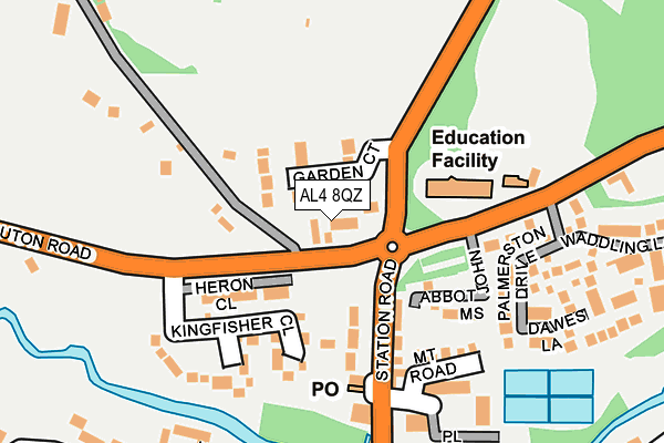 AL4 8QZ map - OS OpenMap – Local (Ordnance Survey) AL4 8QZ map - OS OpenMap – Local (Ordnance Survey)