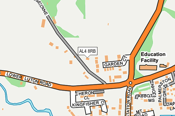 AL4 8RB map - OS OpenMap – Local (Ordnance Survey) AL4 8RB map - OS OpenMap – Local (Ordnance Survey)
