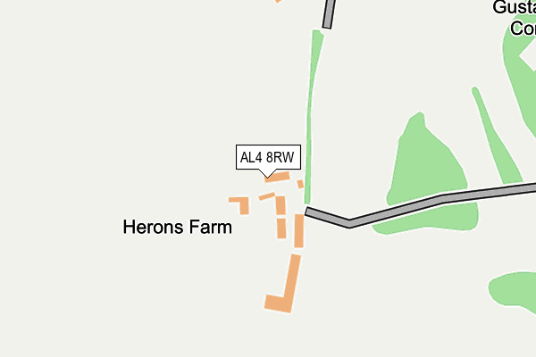 AL4 8RW map - OS OpenMap – Local (Ordnance Survey) AL4 8RW map - OS OpenMap – Local (Ordnance Survey)