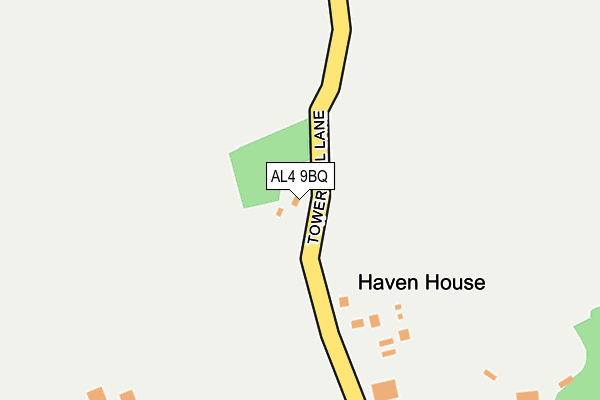 AL4 9BQ map - OS OpenMap – Local (Ordnance Survey) AL4 9BQ map - OS OpenMap – Local (Ordnance Survey)