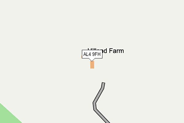 AL4 9FH map - OS OpenMap – Local (Ordnance Survey)