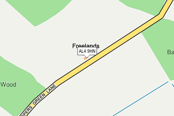 AL4 9HN map - OS OpenMap – Local (Ordnance Survey) AL4 9HN map - OS OpenMap – Local (Ordnance Survey)