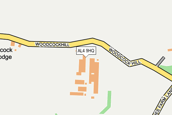 AL4 9HQ map - OS OpenMap – Local (Ordnance Survey) AL4 9HQ map - OS OpenMap – Local (Ordnance Survey)