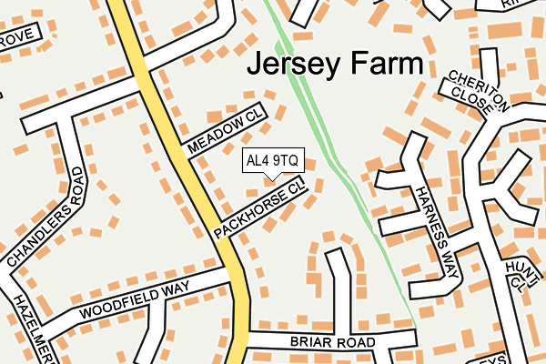 AL4 9TQ map - OS OpenMap – Local (Ordnance Survey) AL4 9TQ map - OS OpenMap – Local (Ordnance Survey)