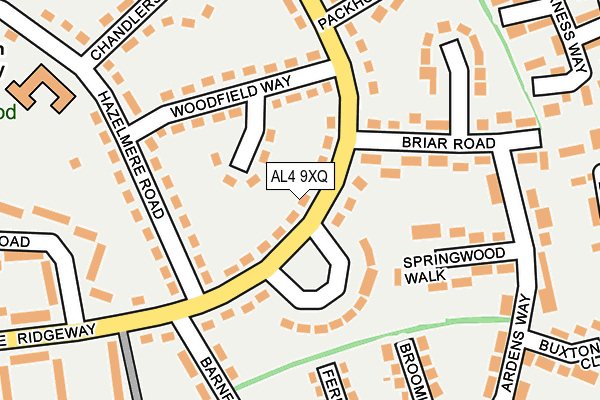 AL4 9XQ map - OS OpenMap – Local (Ordnance Survey) AL4 9XQ map - OS OpenMap – Local (Ordnance Survey)
